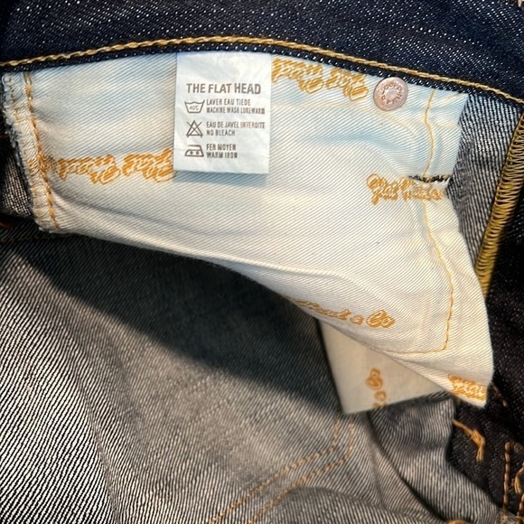 The Flat Head F2001 Dark Wash Selvedge Jeans Size 29 - Picture 9 of 11